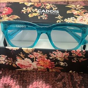 New in Box Caddis Miklos Reading Glasses in Polished LA PAZ 1.00